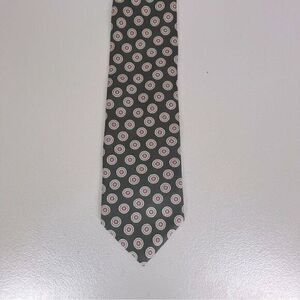 CHRISTIAN DIOR MENS SILK TIE BLACK WITH DESIGN
